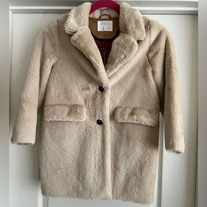 Zara Kids Faux Fur Coat
